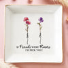 Plat à bijoux personnalisé - Cadeaux d'anniversaire personnalisés pour femmes - Ensemble, nous grandissons, ensemble, nous prospérons