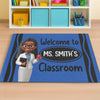 Tapis décoratif personnalisé pour salle de classe – Cadeaux de rentrée personnalisés pour enseignants – Là où les jeunes esprits grandissent