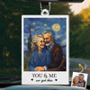 Décoration de voiture en acrylique avec photo personnalisée - Cadeaux d'anniversaire de mariage personnalisés pour mari et femme, lui et elle - Toujours ludique, toujours amoureux