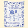 Couverture personnalisée - Cadeaux d'anniversaire personnalisés pour femmes, meilleures amies, sœurs, meilleures amies - Un câlin de moi à toi