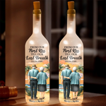 Custom Bottle Lamp - Personalized Anniversary Wedding Gifts For Couple, Husband, Wife - Together From First Kiss To Always