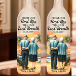 Custom Bottle Lamp - Personalized Anniversary Wedding Gifts For Couple, Husband, Wife - Together From First Kiss To Always