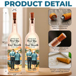 Custom Bottle Lamp - Personalized Anniversary Wedding Gifts For Couple, Husband, Wife - Together From First Kiss To Always