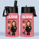 Custom Photo 3D Inflated Effect Printed Kids Water Bottle - Personalized Back To School Gifts For Kids - Ready To Cast Some Spells