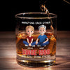 Verre à whisky personnalisé - Cadeaux d'anniversaire de mariage personnalisés pour mari et femme, lui et elle - Je t'aime, même quand tu ronfles