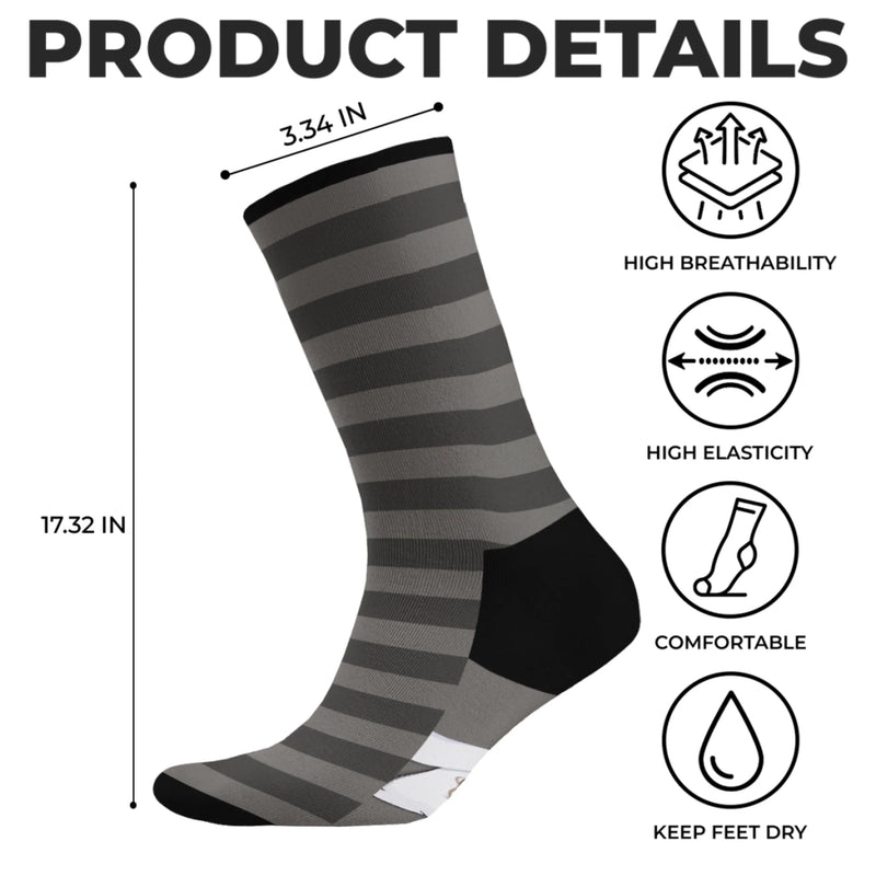Custom Crew Socks - Personalized Anniversary Wedding Gifts For Couple - Him And Her - Snuggling Together Since