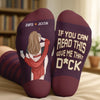 Chaussettes personnalisées - Cadeaux d'anniversaire de mariage personnalisés pour mari et femme, lui et elle - Une nuit fabuleuse avec vous