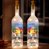 Lampe bouteille personnalisée - Cadeaux d'anniversaire de mariage personnalisés pour mari et femme, lui et elle - L'amour brille au coucher du soleil