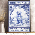 Custom Vertical Poster - Personalized Birthday Gifts For Dog Lovers, Dog Dad And Mom - Crazy Dog Lady