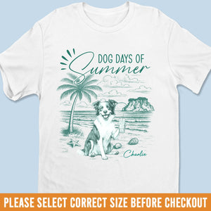 T-shirt unisexe personnalisé, t-shirt premium, sweat à capuche – Cadeaux de vacances et de voyage personnalisés pour les amoureux des chiens, papas et mamans – Vivre mes plus belles journées canines