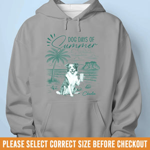T-shirt unisexe personnalisé, t-shirt premium, sweat à capuche – Cadeaux de vacances et de voyage personnalisés pour les amoureux des chiens, papas et mamans – Vivre mes plus belles journées canines