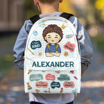 Custom Kids Backpack, Water Bottle, Lunch Bag - Personalized Back To School Gifts For Kids - I Am Kind, I Am Grateful