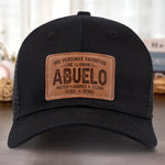 Gorra Con Parche De Cuero Personalizada - Regalos De Cumpleaños Personalizados Para Papá, Abuelo - Abuelos Llenos De Bendiciones