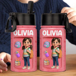 Custom Photo 3D Inflated Effect Printed Kids Water Bottle - Personalized Back To School Gifts For Kids - Fuel Your Bright Young Mind