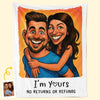 Couverture personnalisée avec photo humoristique - Cadeaux d'anniversaire de mariage personnalisés pour mari et femme, lui et elle - S'agacer mutuellement
