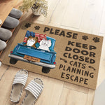 Custom Home Decor Decorative Mat - Personalized Birthday Gifts For Cat Lovers, Cat Mom And Dad - Crazy Cat People Live Here