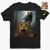 Custom Photo Unisex T-shirt, Premium T-shirt, Hoodie - Personalized Birthday Gifts For Dog Cat Lovers, Dog Dad And Mom, Cat Owners - Living That Dino Danger Life