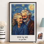Custom Photo Vertical Poster - Personalized Anniversary Wedding Gifts For Wife, Husband, Couple - Vintage Love, Endless Joy