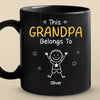 Custom Black Mug - Personalized Birthday Gifts For Dad, Grandpa - Grandkids Make Life Grand