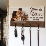 Custom Photo Key Hanger, Key Holder - Personalized Birthday Gifts For Mom, Dad, Kids - Your Welcome Starts Here
