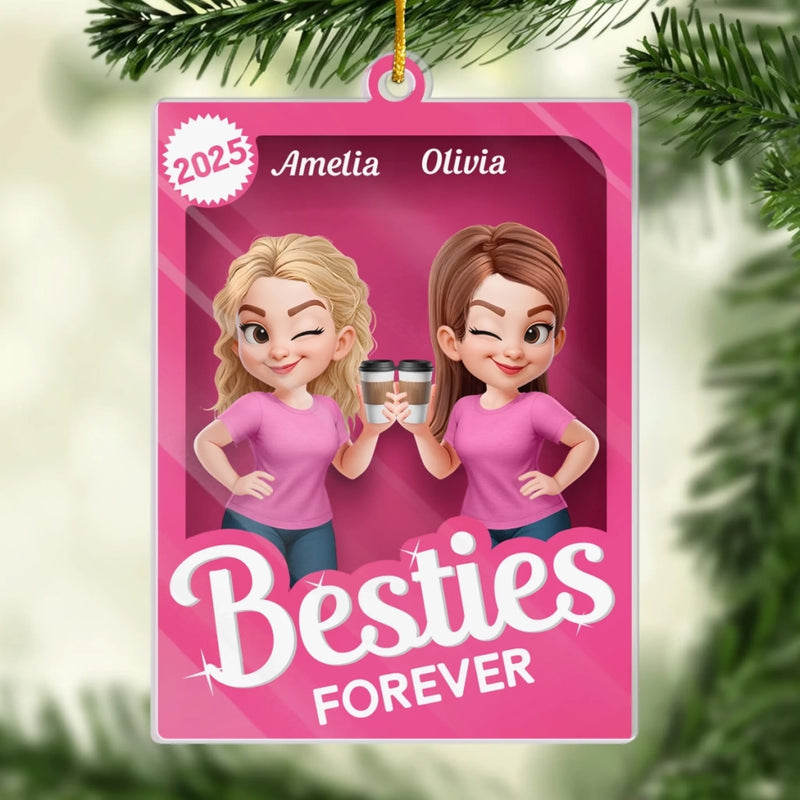 Custom Acrylic Ornament - Personalized Best Friend Birthday Gifts For Women - Sisters Forever