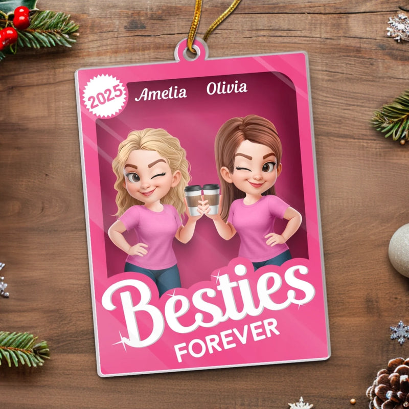 Custom Acrylic Ornament - Personalized Best Friend Birthday Gifts For Women - Sisters Forever