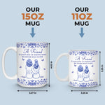 Custom Mug - Personalized Best Friend Birthday Gifts For Women - Besties For The Resties