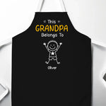Custom Apron - Personalized Birthday Gifts For Dad, Grandpa - This Grandpa Loves His Crew