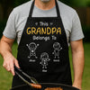 Custom Apron - Personalized Birthday Gifts For Dad, Grandpa - This Grandpa Loves His Crew