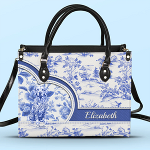 Sac à main en cuir personnalisé - Cadeaux d'anniversaire personnalisés pour les amoureux des chiens, papas et mamans - Chic Days, Pet Ways