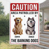 Custom Home Decor Metal Sign - Personalized  Birthday Gifts For Dog Lovers, Dog Dad And Mom - Woof Patrol On Duty