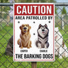 Plaque décorative personnalisée en métal - Cadeaux d'anniversaire personnalisés pour les amoureux des chiens, les papas et les mamans - Patrouille Woof en service