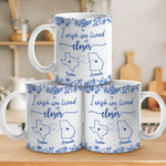 Custom Mug - Personalized Best Friend Birthday Gifts For BFF, Bestie - Distance Means So Little To The Heart