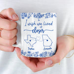 Custom Mug - Personalized Best Friend Birthday Gifts For BFF, Bestie - Distance Means So Little To The Heart