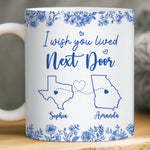 Custom Mug - Personalized Best Friend Birthday Gifts For BFF, Bestie - Distance Means So Little To The Heart