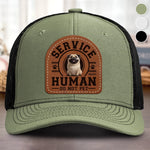 Custom Shaped Leather Patch Hat - Personalized Birthday Gifts For Dog Lovers, Dog Dad And Mom - Proud Dog Dad