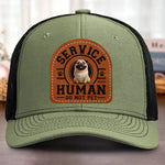 Custom Shaped Leather Patch Hat - Personalized Birthday Gifts For Dog Lovers, Dog Dad And Mom - Proud Dog Dad