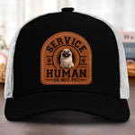 Custom Shaped Leather Patch Hat - Personalized Birthday Gifts For Dog Lovers, Dog Dad And Mom - Proud Dog Dad