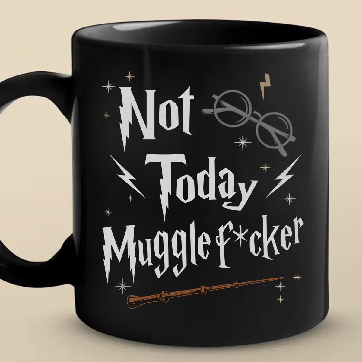 Black Mug - Funny Gifts For Best Friends, Family, Coworker, Work Bestie - Espresso Patronum