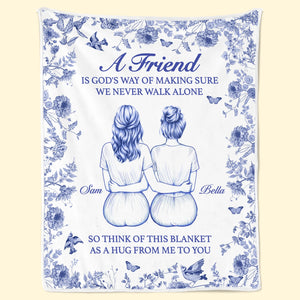 Couverture personnalisée - Cadeaux d'anniversaire personnalisés pour femmes, meilleures amies, sœurs, meilleures amies - Un câlin de moi à toi