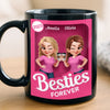 Custom Black Mug - Personalized Best Friend Birthday Gifts For Women, Besties, Sisters, BFF - Partners In Crime