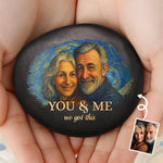 Custom Photo Printed Rock - Personalized Anniversary Wedding Gifts For Husband And Wife, Him And Her - Endless Love, Endless Us
