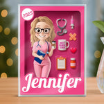 Custom Rectangle Shaped Acrylic Plaque - Personalized Birthday Gifts For Nurse - Best Nurse Ever