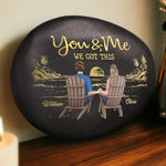 Custom Printed Rock - Personalized Anniversary Wedding Gifts For Couple - Through It All, We Got This