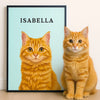 Affiche photo verticale personnalisée - Cadeaux de condoléances personnalisés pour animaux de compagnie pour chiens et chats - Mon humain m'aime tellement