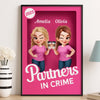 Affiche photo verticale personnalisée - Cadeaux d'anniversaire personnalisés pour femmes, meilleures amies, sœurs, meilleures amies - Double Trouble Best Friends