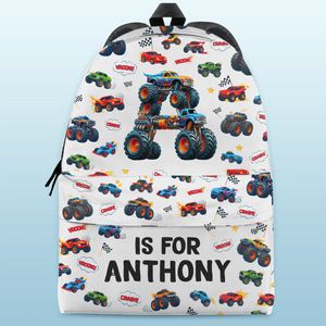 Sac à dos personnalisé pour enfants - Cadeaux de rentrée scolaire personnalisés pour enfants - Big Wheels Bigger Dreams