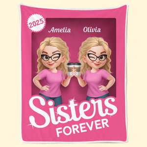 Couverture personnalisée - Cadeaux d'anniversaire personnalisés pour femmes, meilleures amies, sœurs, meilleures amies - Partenaires criminels pour toujours côte à côte