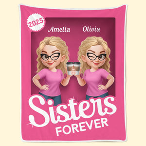 Couverture personnalisée - Cadeaux d'anniversaire personnalisés pour femmes, meilleures amies, sœurs, meilleures amies - Partenaires criminels pour toujours côte à côte
