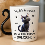 Custom 12oz Cat Handle Ceramic Mug - Personalized Birthday Gifts For Cat Lovers, Cat Mom And Dad - Property Of The Cat